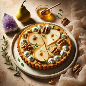 Tarta migdałowa z burakiem, gruszką i gorgonzolą – bezglutenowa uczta dla zmysłów – zdjęcie główne